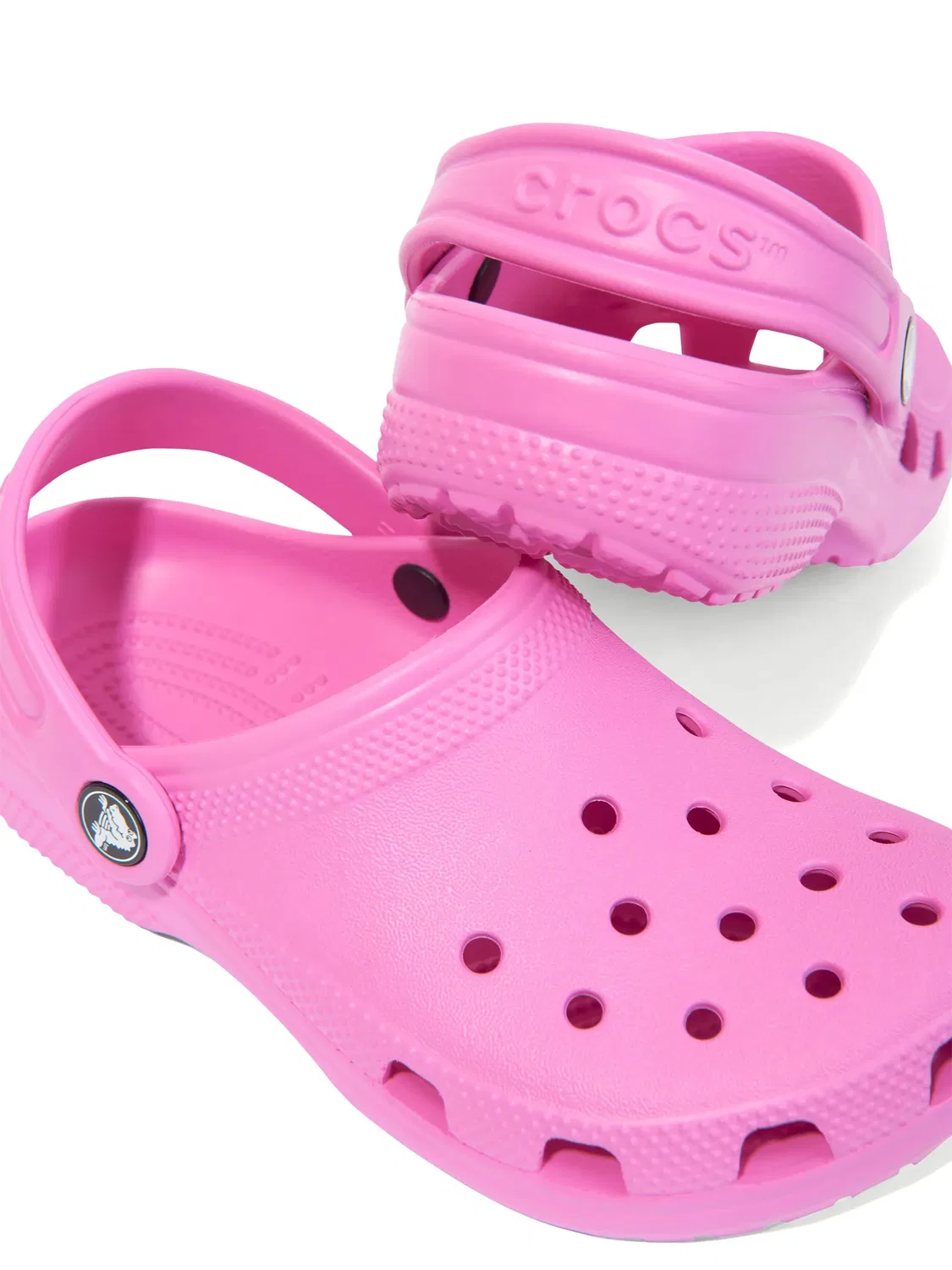 Классические перфорированные сандалии Crocs, розовый — фото 3