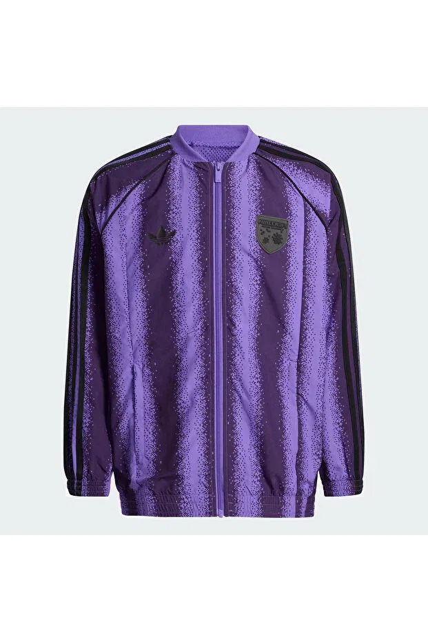 Детские свитшот для девочек с принтом Minecraft sst Adidas, Purple — фото 4