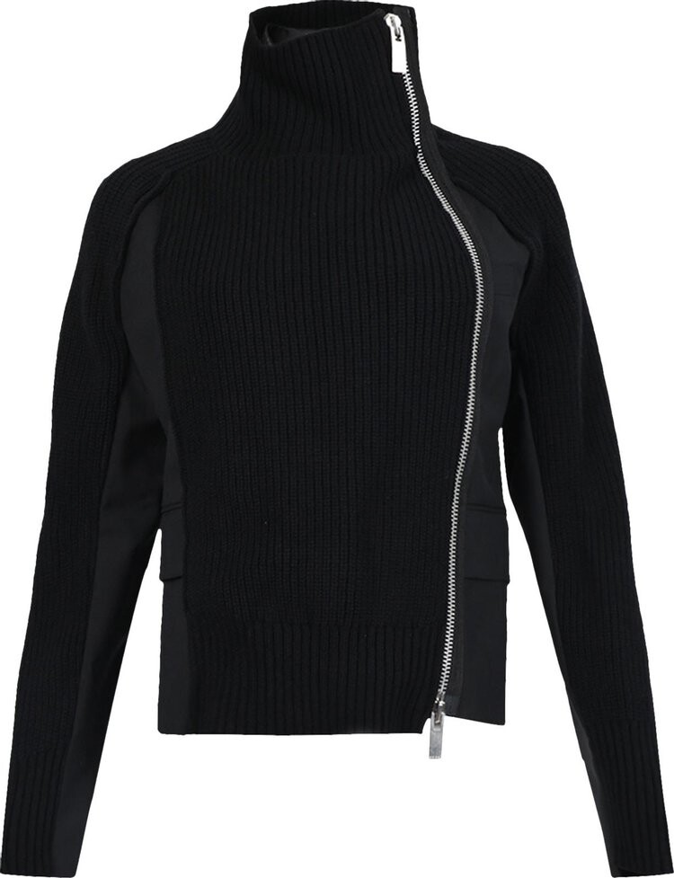 

Куртка Sacai Suiting Knit Jacket 'Black', черный