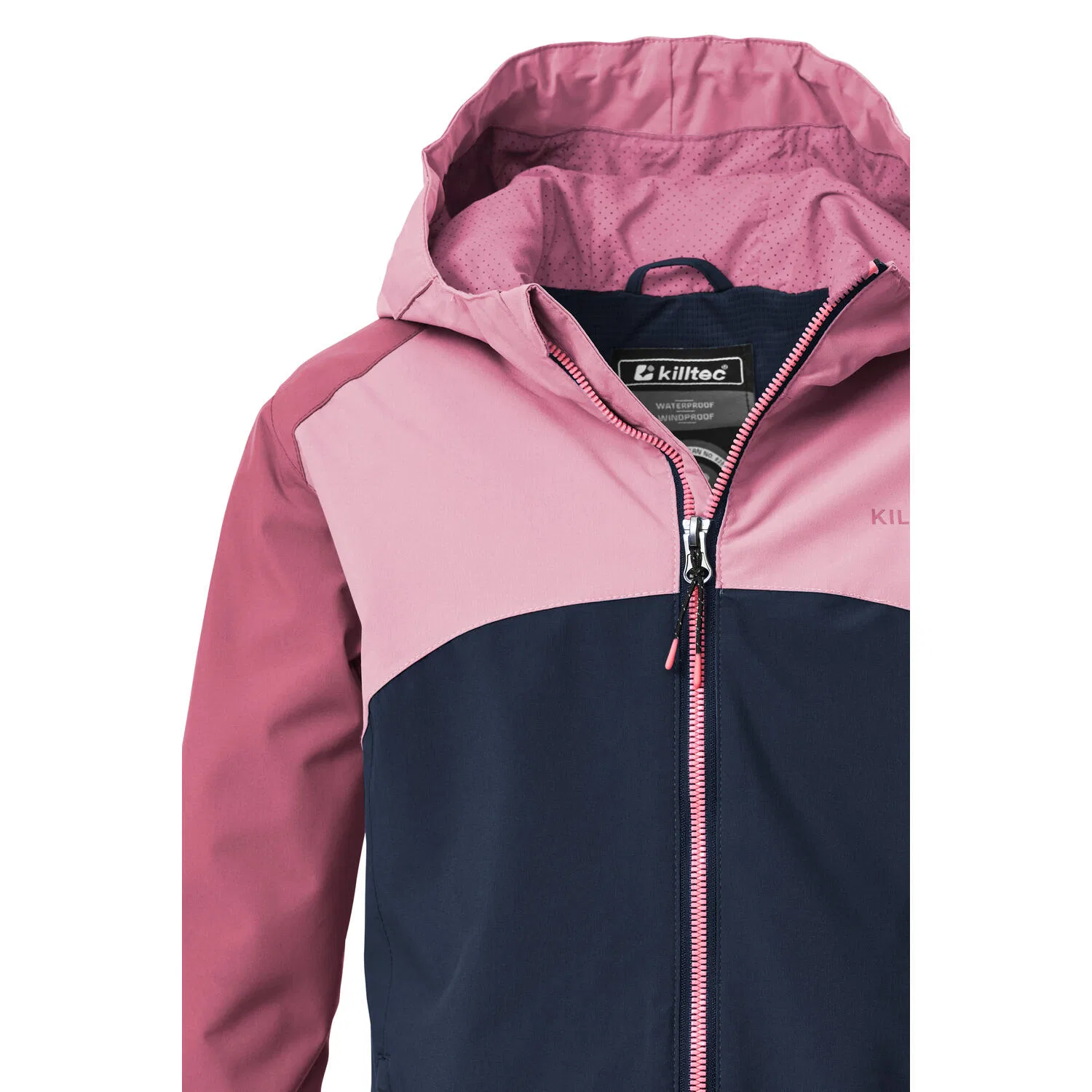 Детская куртка для девочек с принтом KOS 158 GRLS JCKT Killtec, Blau Rosa Navyblau — фото 3
