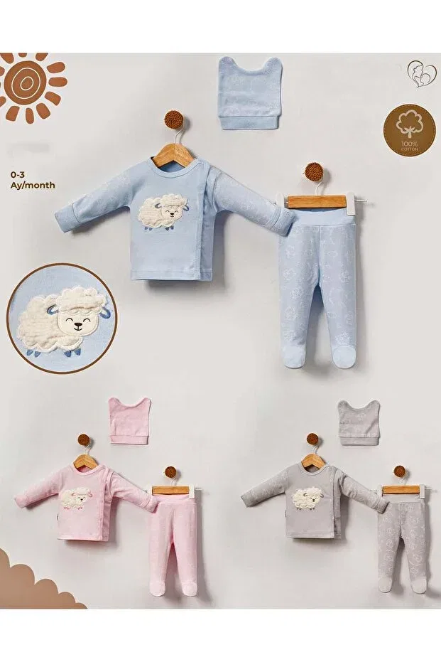Детский комплект одежды для новорожденных хлопковый Myzi Store, Pink