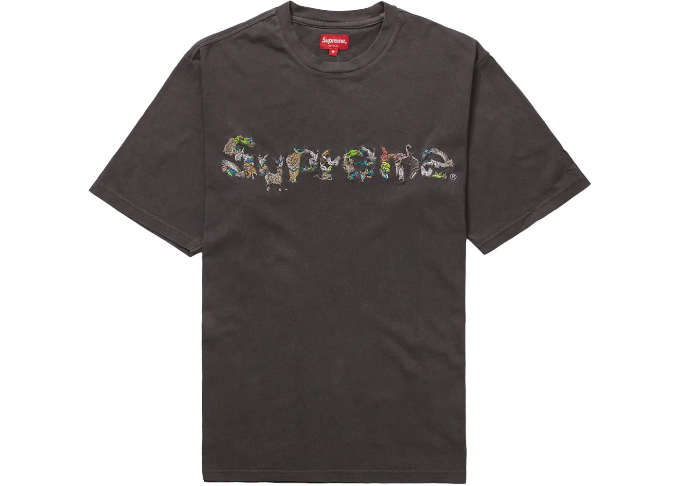 Мужская футболка с принтом Supreme Animal Kingdom S/S Top, Black