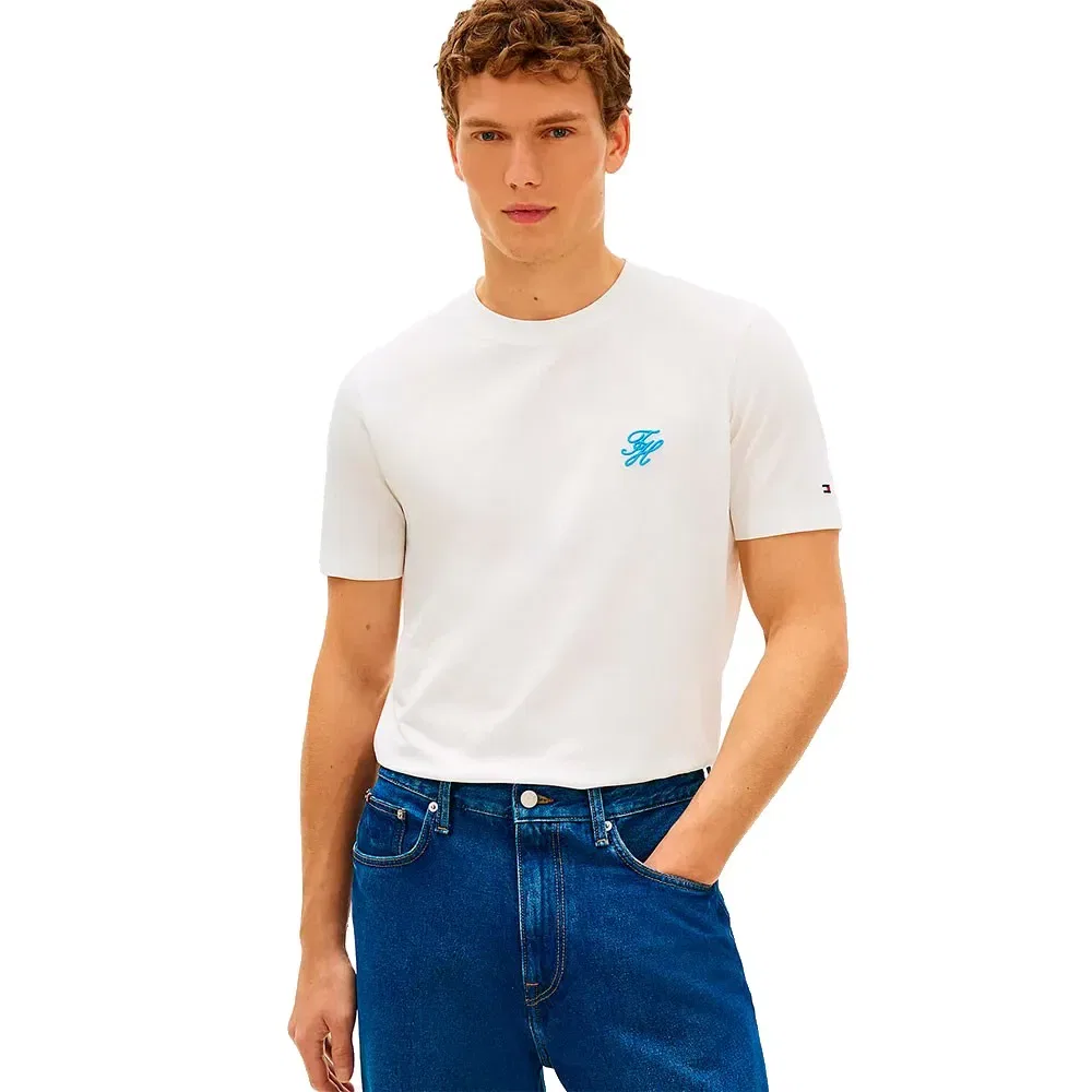 Футболка с коротким рукавом Script Monogram Tommy Hilfiger, белый