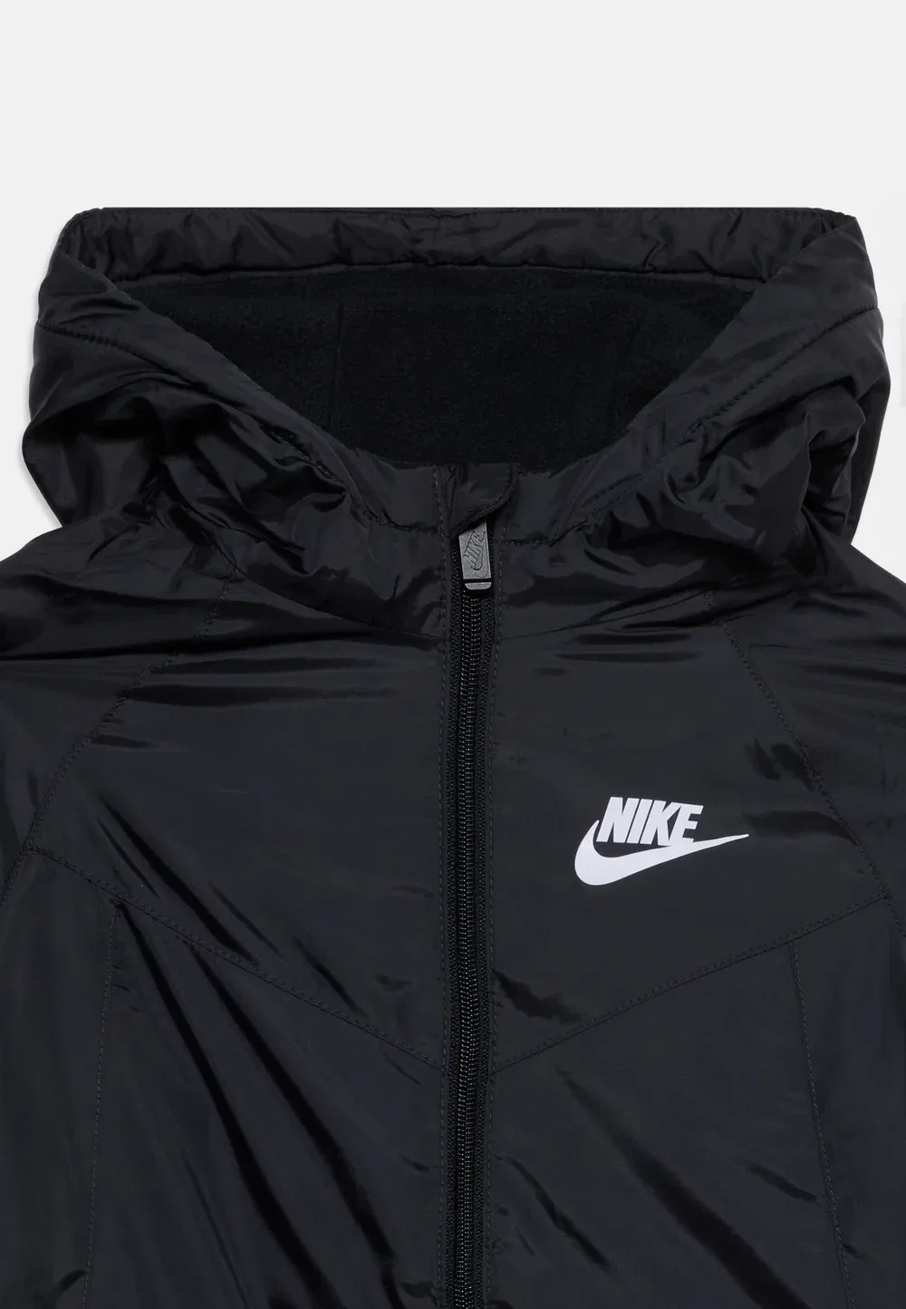 Ветровка на подкладке, унисекс - легкая куртка Nike Sportswear, Black/White — фото 3