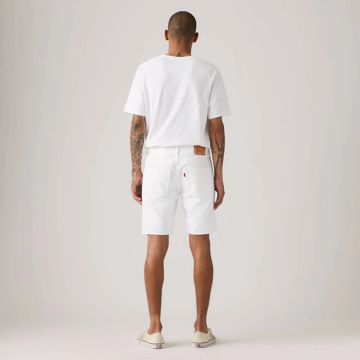 оригинальные мужские шорты 501 9 дюймов Levi's, Optic Daisy - White — фото 3