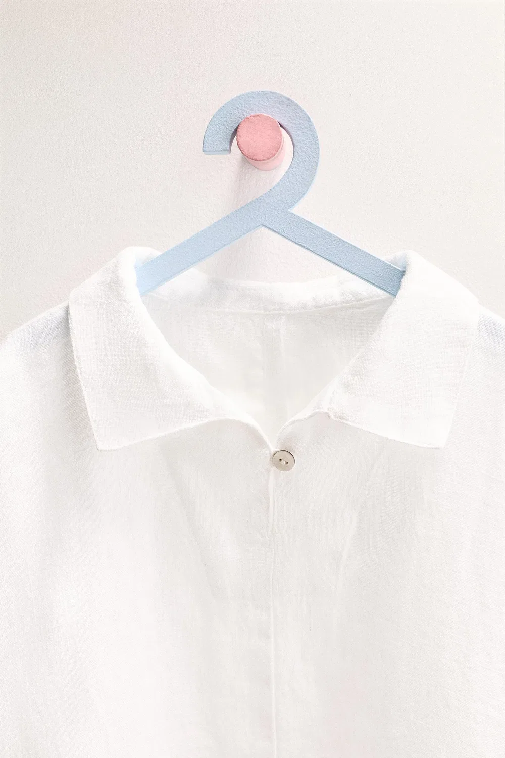 Платье-рубашка ZARA TIMELESS из 100% льна, White — фото 3