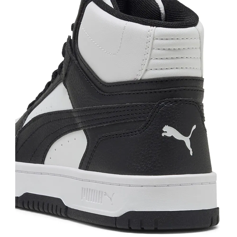 Детские кроссовки для девочек с высоким берцем Puma, White — фото 4