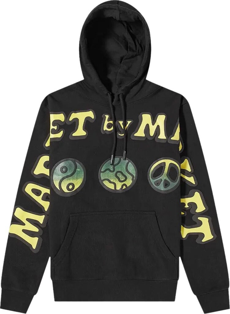 

Худи Market Cali Lock Gradient Hoodie 'Black Overdye/Bodye', разноцветный