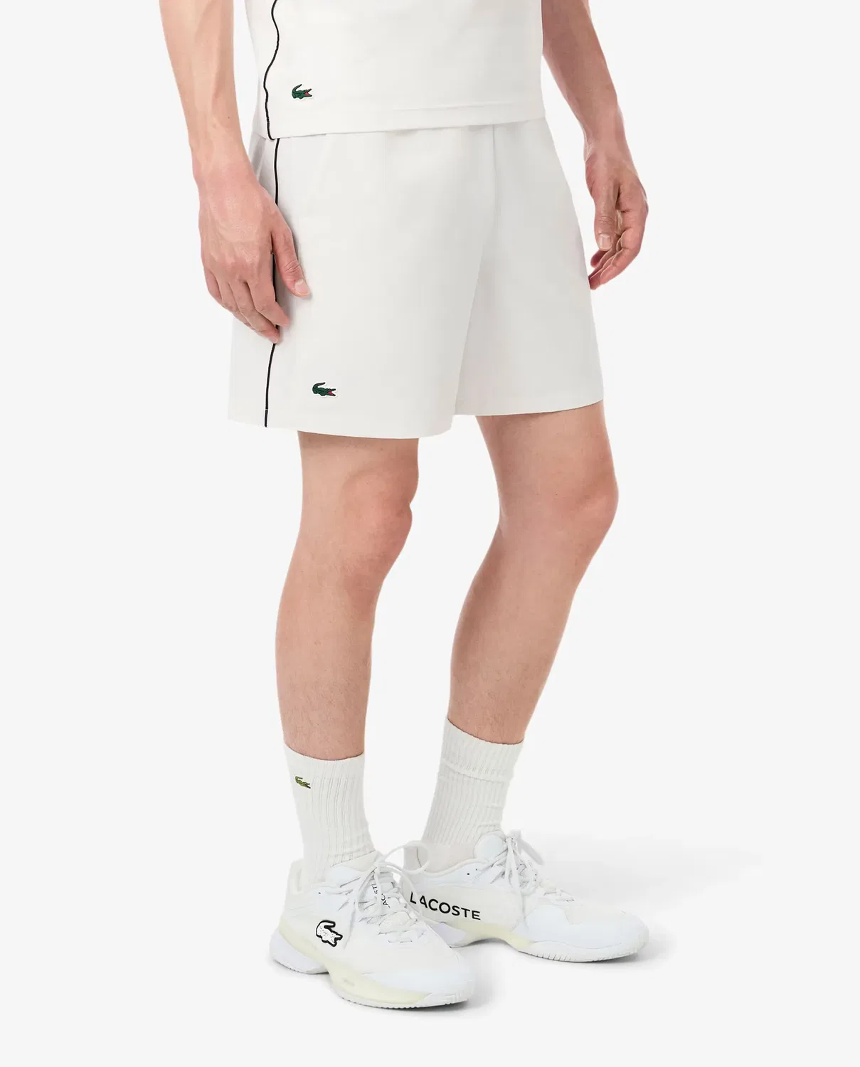 Мужские шорты с принтом Lacoste, Blanco — фото 3