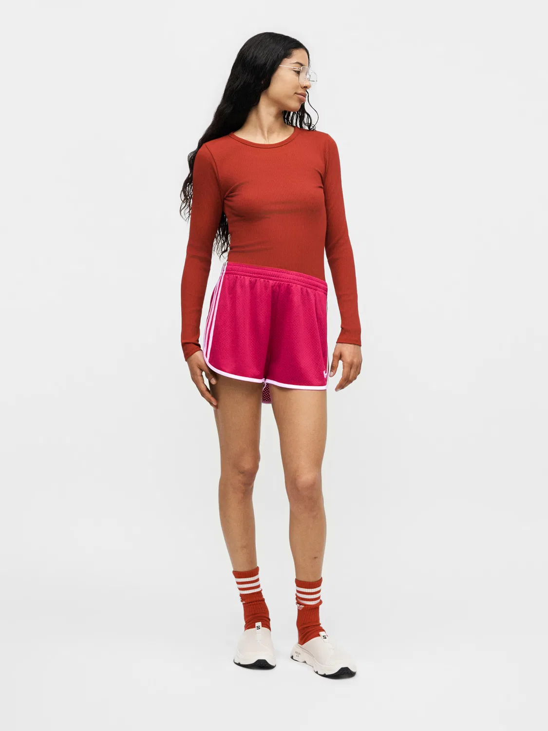 Шорты Adidas Originals Regular Pants SPRINTER красного цвета — фото 3