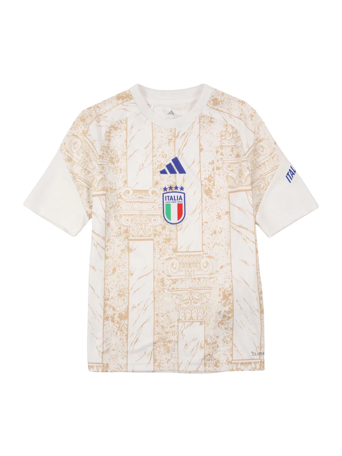Спортивная футболка Adidas Performance Shirt Figc цвета шерсть и белый