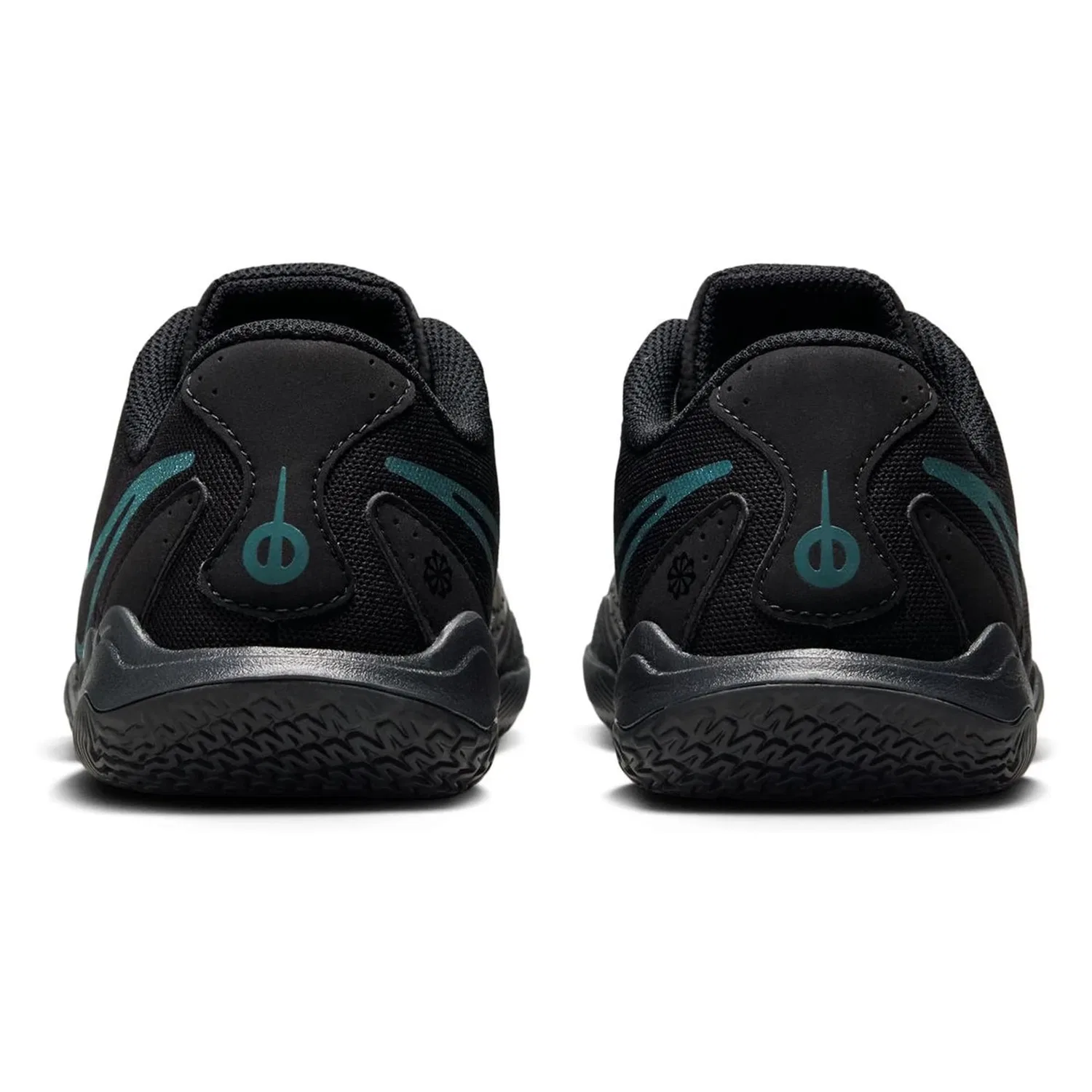 Детские кроссовки для мальчиков с кожаным верхом NIKE Jr. Tiempo Legend 10 Academy IC NIKE, Black Black Deep Jungle — фото 4