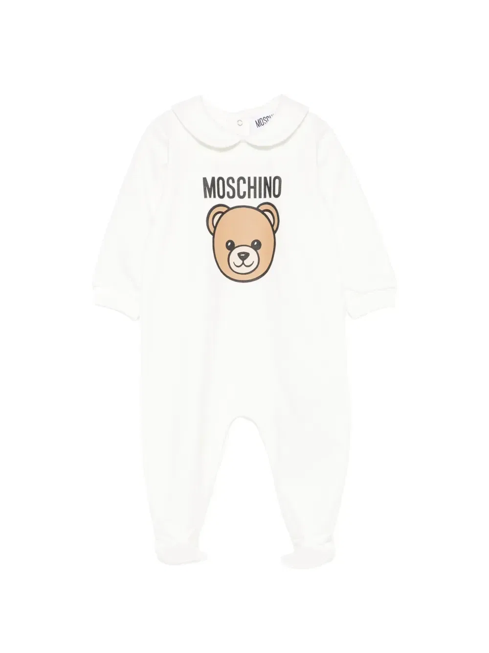 Пижама из хлопка с мишкой Тедди Moschino Kids, белый