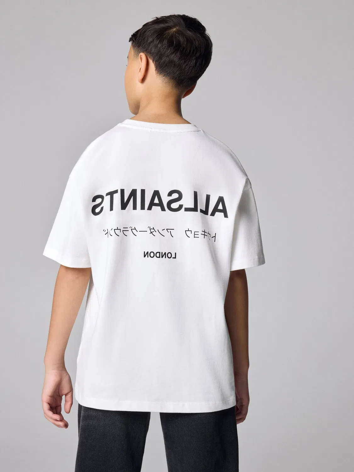 Футболка оверсайз Underground Crew Neck smALLSAINTS, белый — фото 2