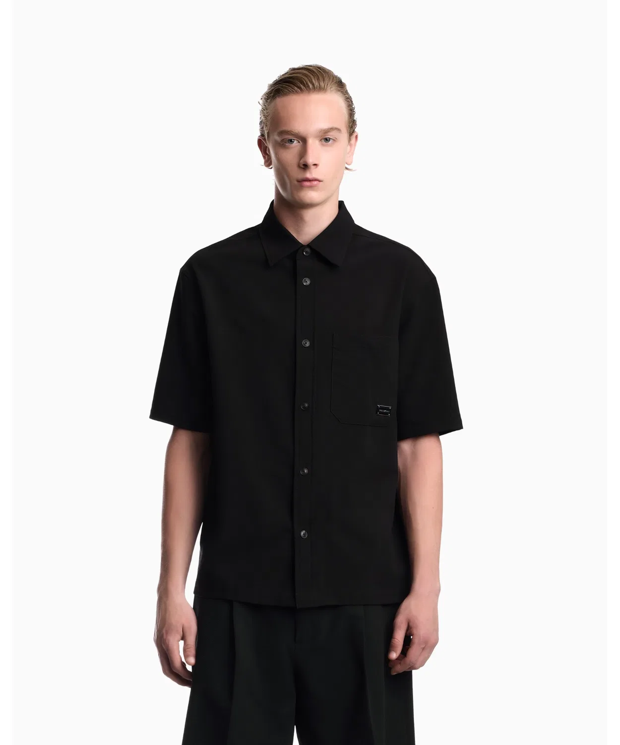 Мужская куртка-рубашка с утеплителем Emporio Armani, Black