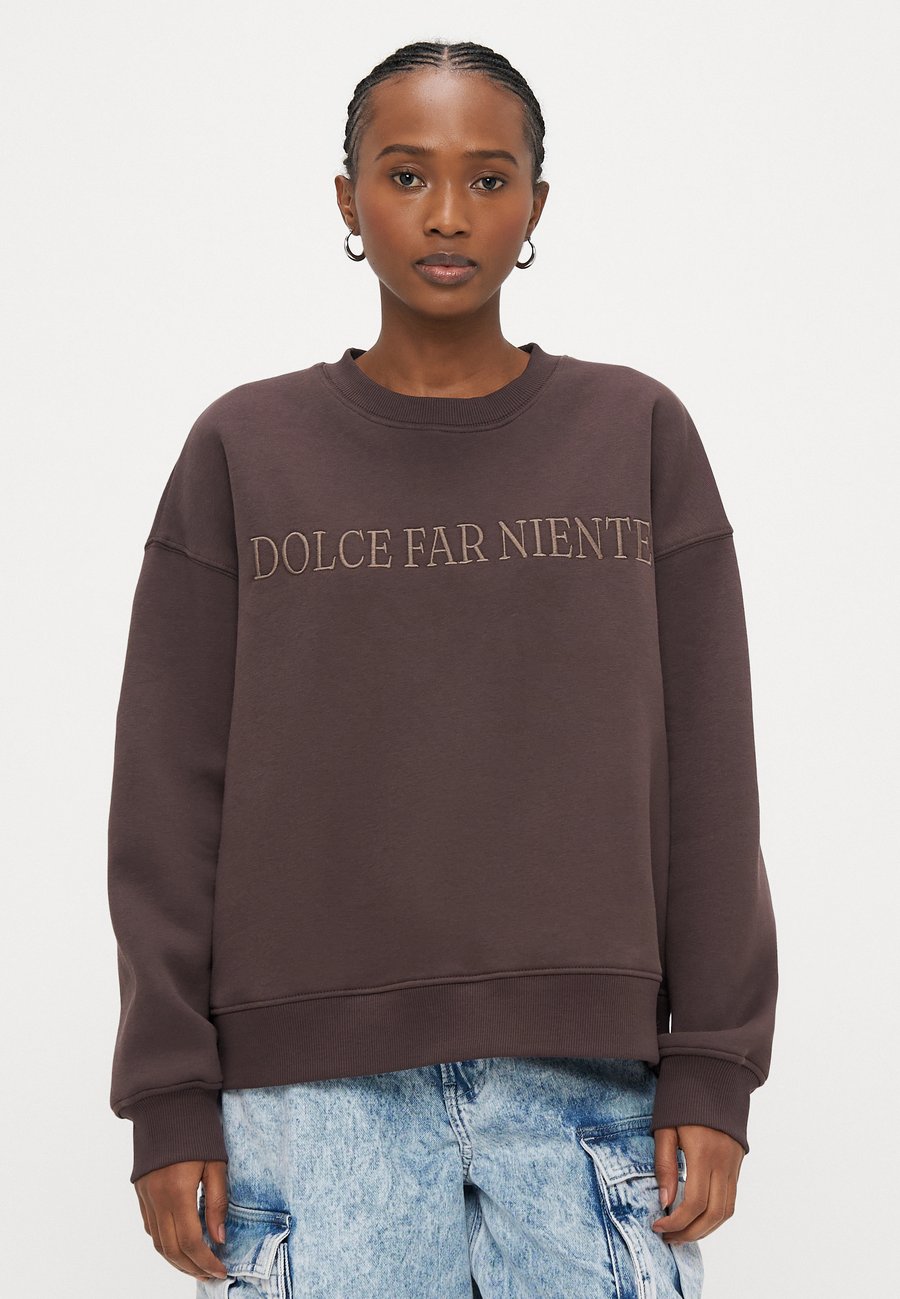 

Толстовка Gina Tricot Petite Sweatshirt, Black Coffee/Brown