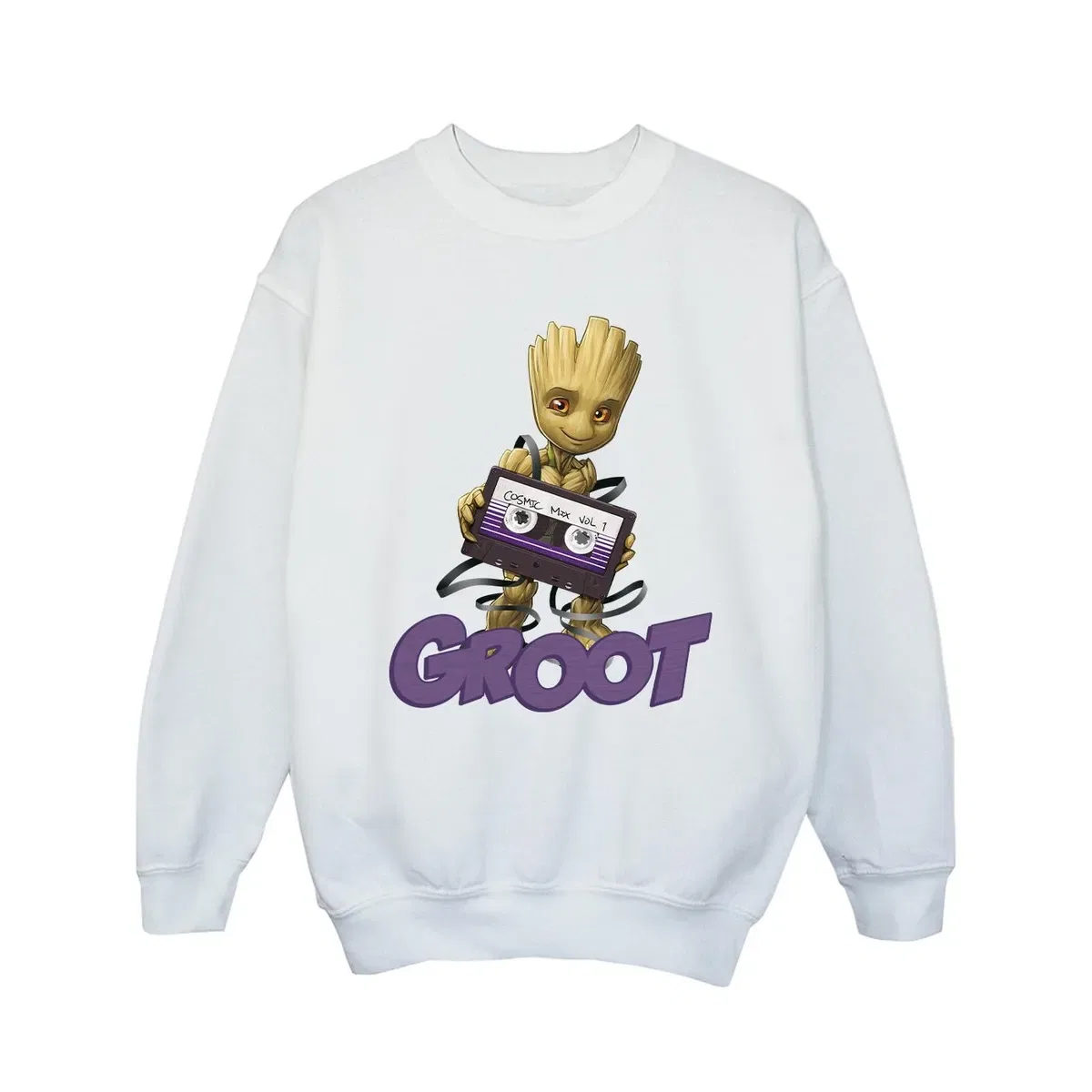 Свитшот с принтом Groot Casette Guardians Of The Galaxy, White — фото 2