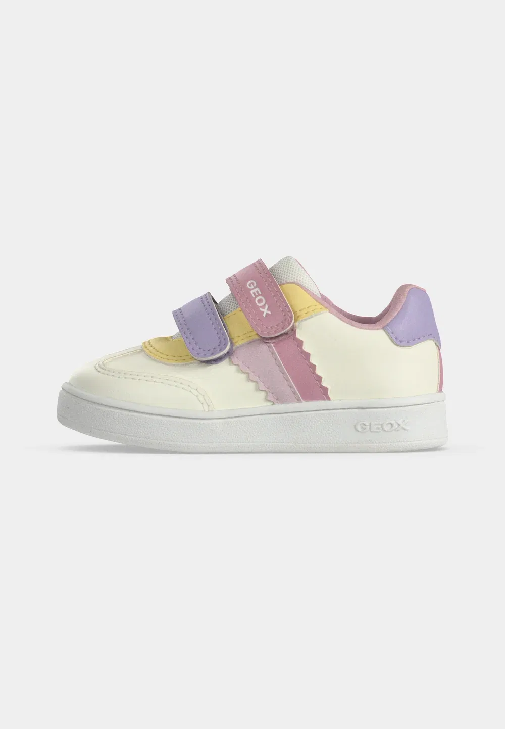 Детские туфельки Eclyper для девочек Geox, Optic White/Rose — фото 2