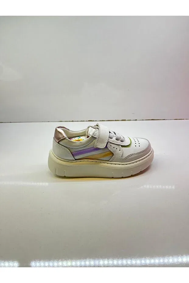 Детские туфли для девочек кожаные Happy Walk, White