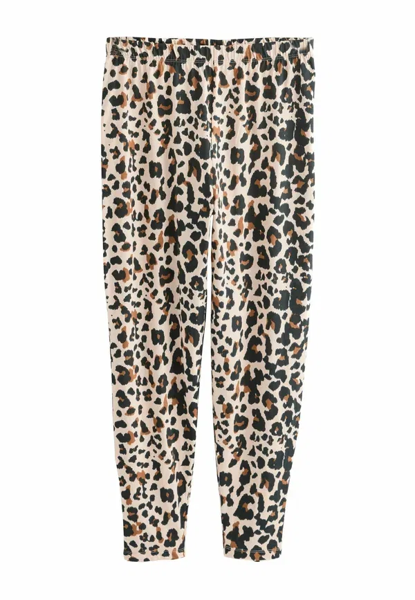 Комплект пижамы с принтом Animal print, Regular fit - leopard set - pyjama set, Next, Charcoal — фото 3