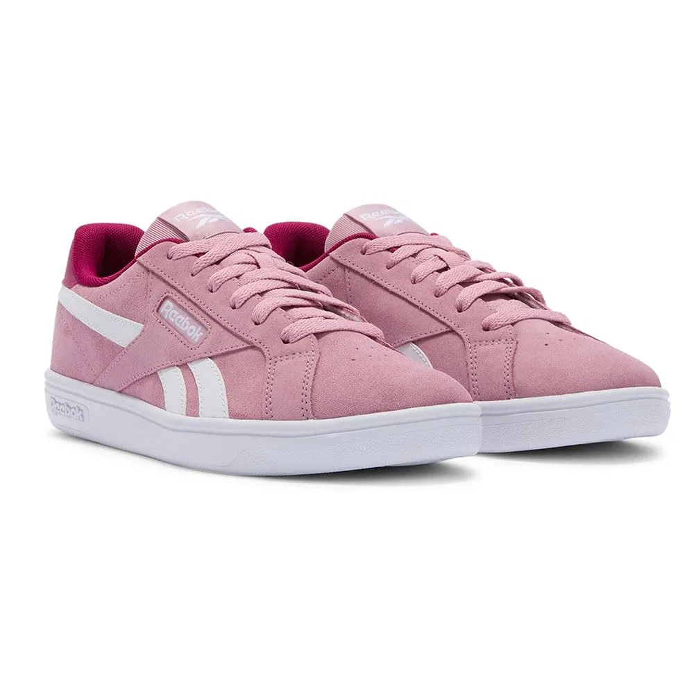 Детские кроссовки для девочек синтетические Reebok Court Retro, Dustyrosis Verryberry White