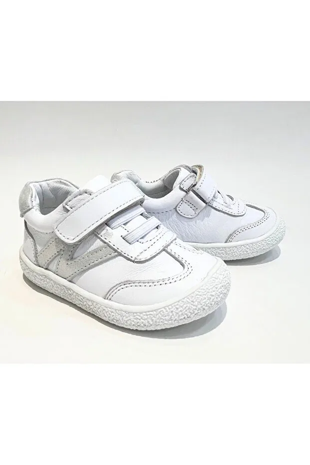Детские балетки для девочек из натуральной кожи Basics Lepi Kids, White — фото 2