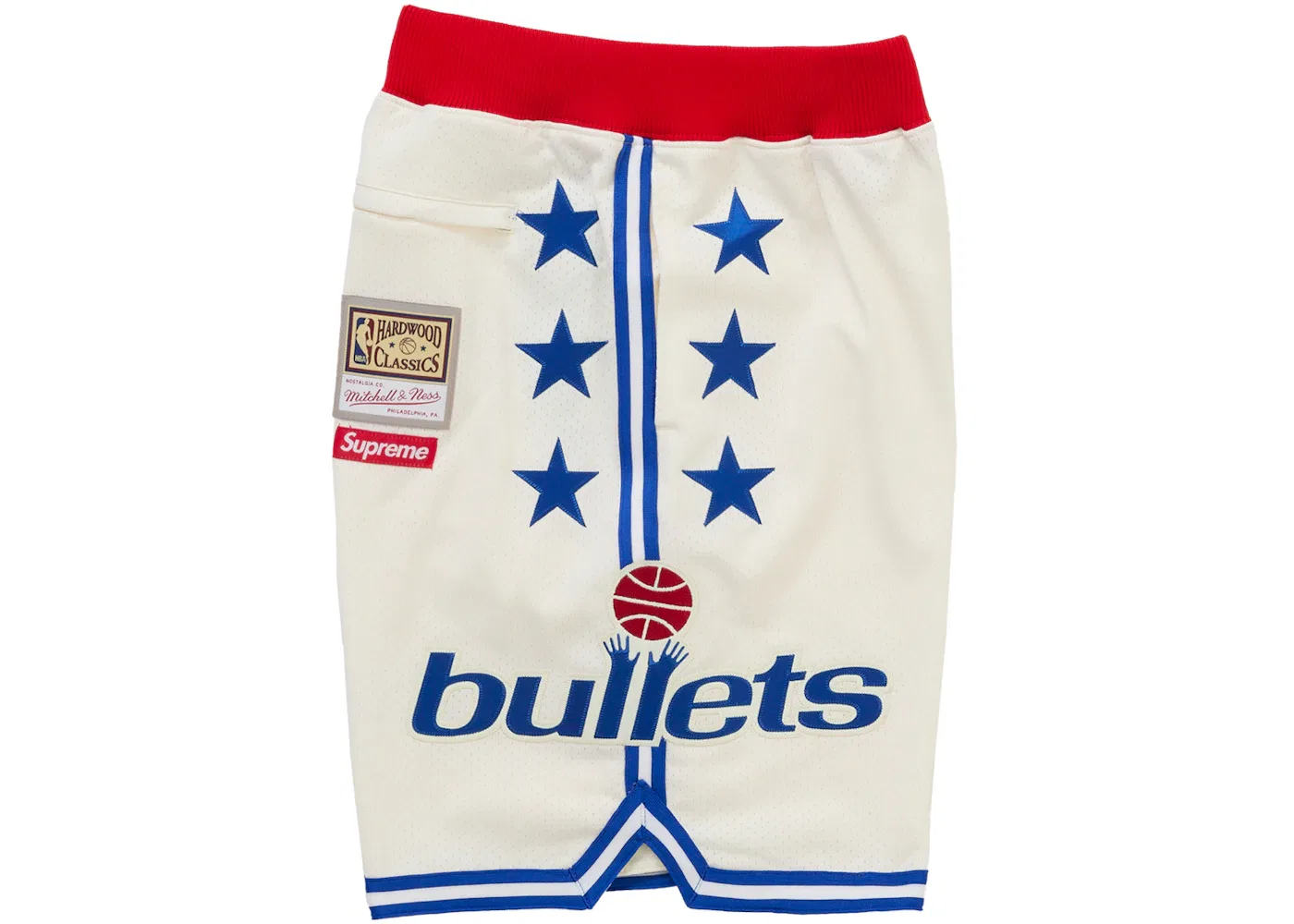 Мужские шорты с принтом Teams Supreme Mitchell & Ness, White — фото 2