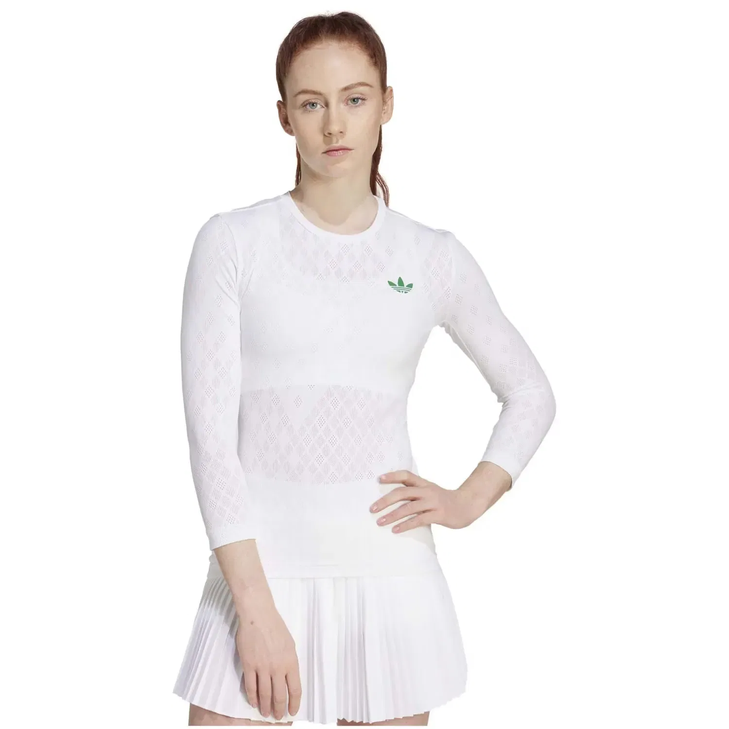 Женская футболка для тенниса с принтом LDN 3/4 adidas, Blanco