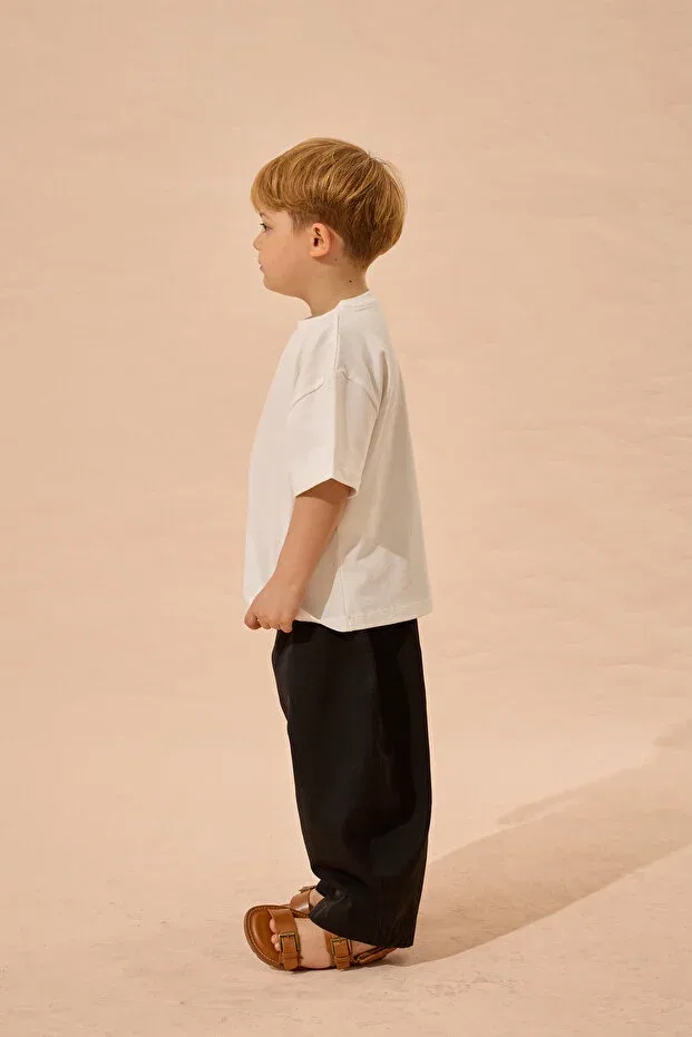 Детская футболка для девочек с коротким рукавом Fahhar Kids, White — фото 2