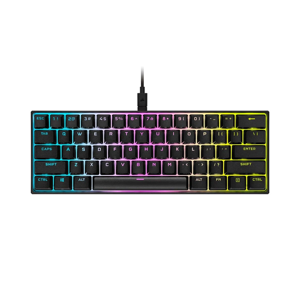 

Беспроводная игровая клавиатура Corsair K65 RGB Mini, MLX Speed, чёрный, английская раскладка