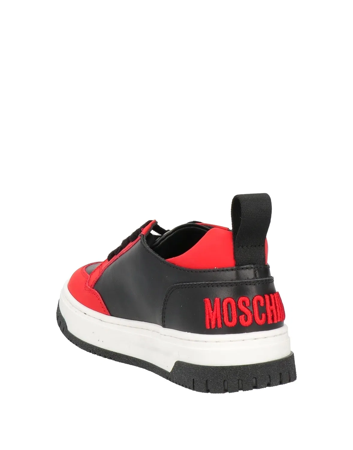Детские кроссовки для мальчиков кожаные Moschino Teen, красный — фото 3