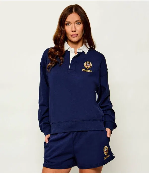 Женское поло с длинным рукавом Polo Ralph Lauren, Blu Marino