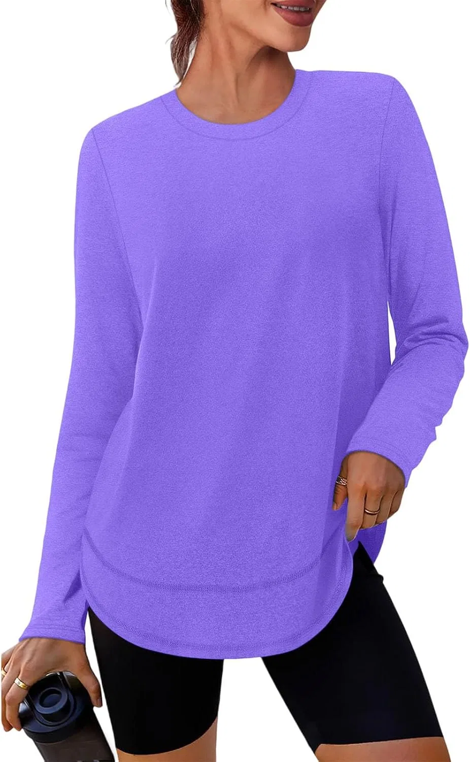 Женская солнцезащитная рубашка с длинным рукавом UPF 50+ Sun Shirt Women, Purple — фото 2