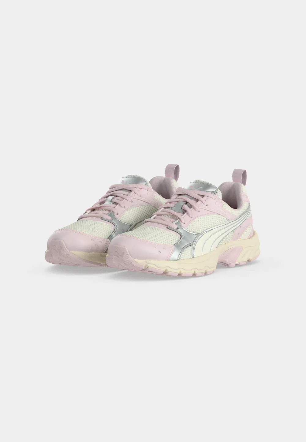 Milenio tech jr унисекс - кроссовки Puma, Warm White/Powder Pink — фото 3