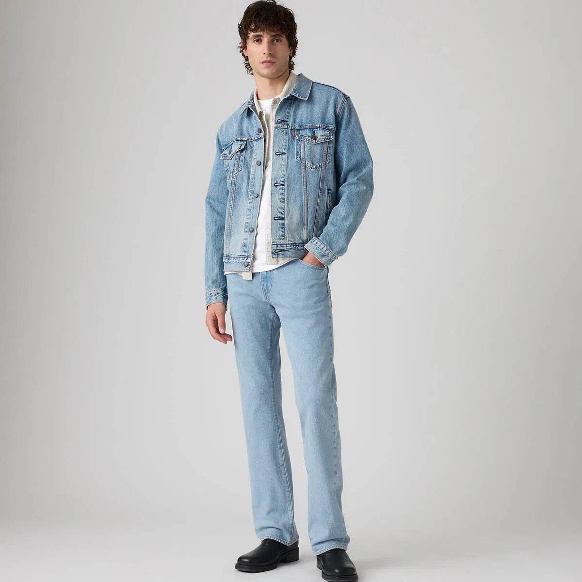 Мужские джинсы-клеш 517 Levi's, Hop On The Saddle - Light Wash