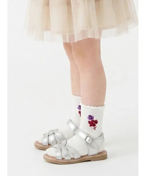 Детские носки с принтом фиалки hakka baby, Off White