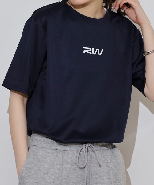 

Футболка с коротким рукавом, логотипом, из сетчатой ткани Dry Mesh FUNALIVE, темно-синий