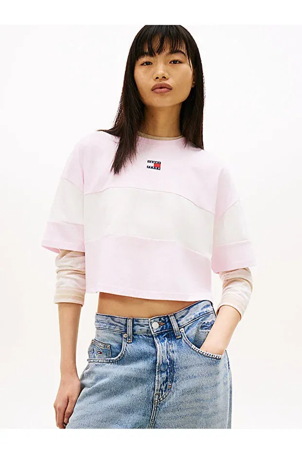 Женская футболка с принтом Tommy Hilfiger, Pearl Pink