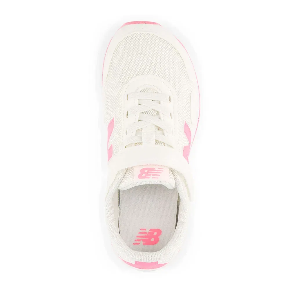 Детские кроссовки для девочек с липучкой New balance 323 Hook & Loop PS, White — фото 4