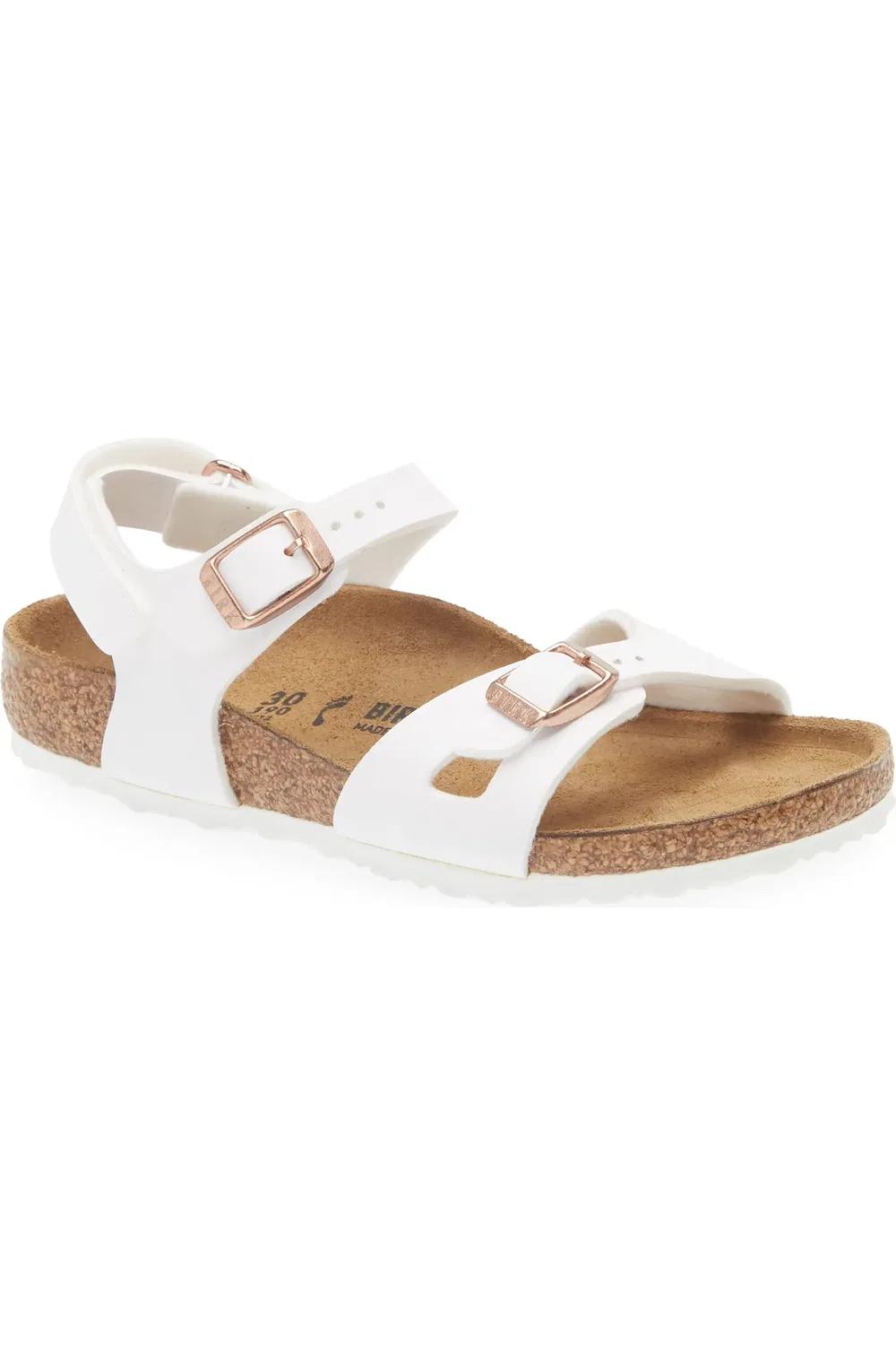 Сандалии детские с регулируемыми ремешками Rio Birkenstock, белый