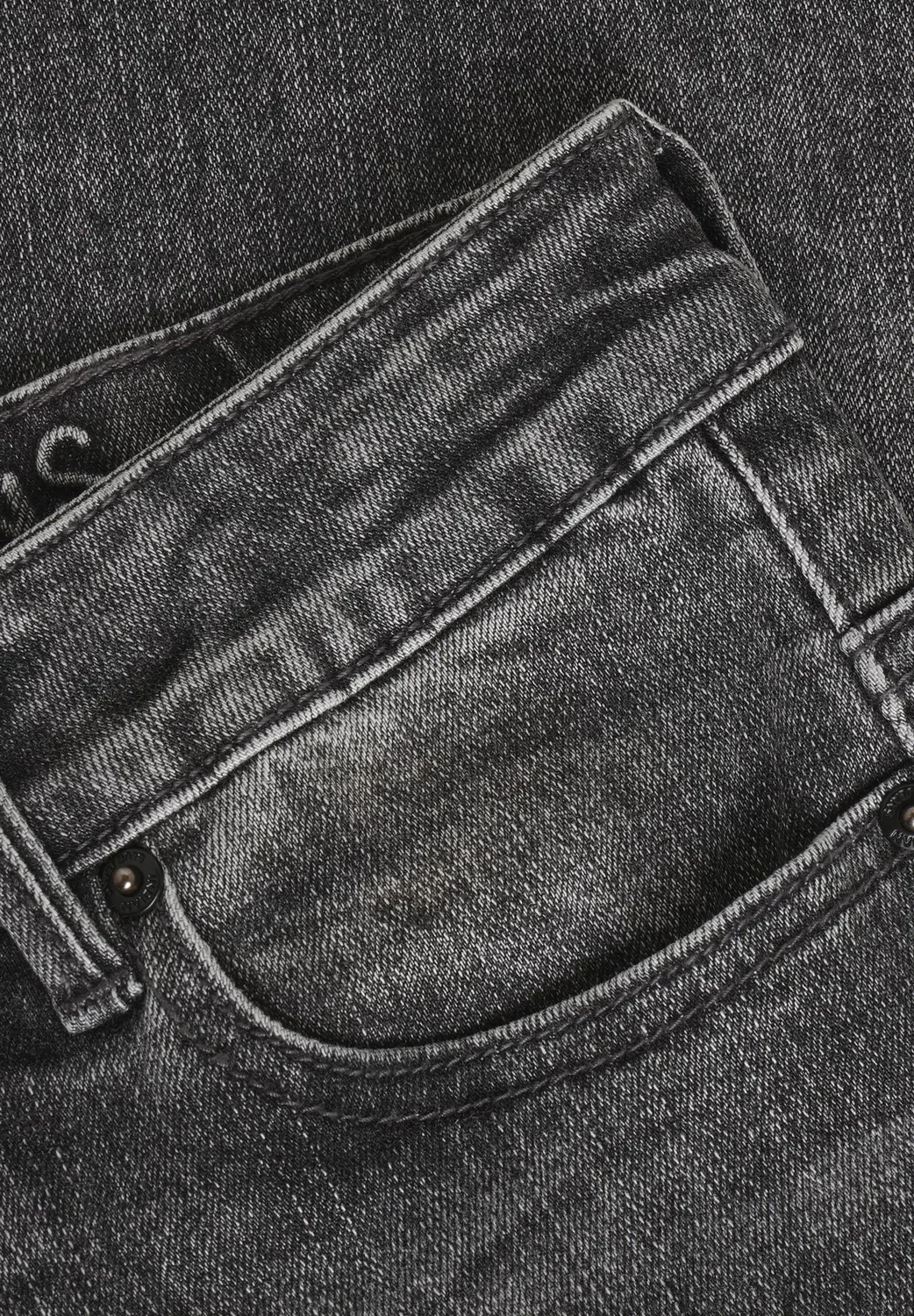 Широкие прямые джинсы серого цвета - джинсы свободного кроя Indian Blue Jeans, Dark Grey Denim — фото 3