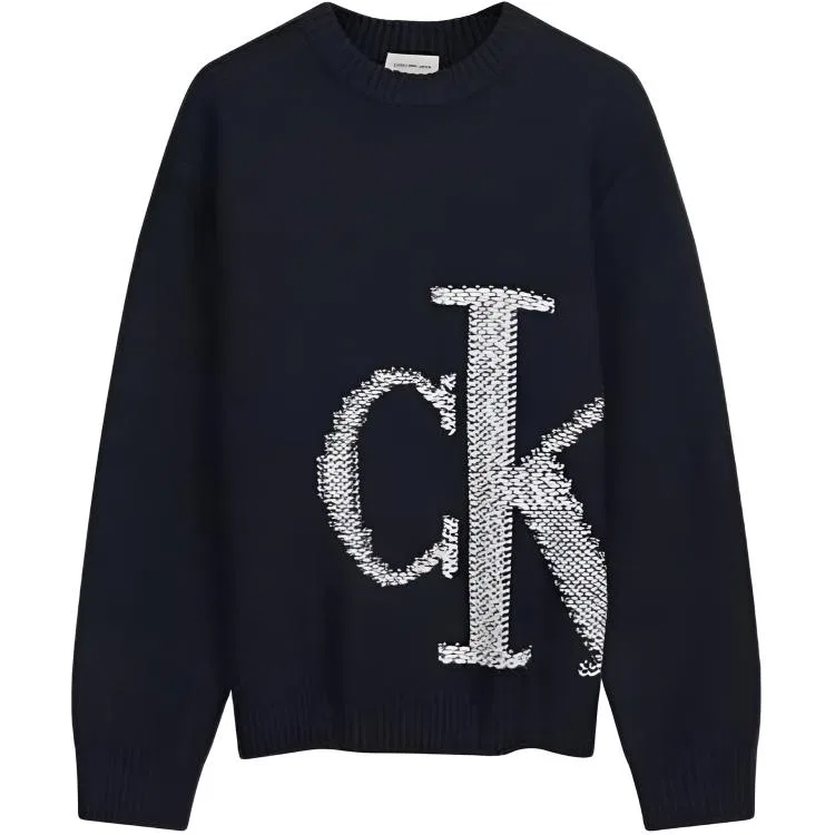 Мужской свитер с круглым вырезом Calvin Klein, P7E-Hero Gray — фото 4