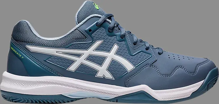 

Кроссовки gel dedicate 7 clay 'steel blue white' Asics, синий