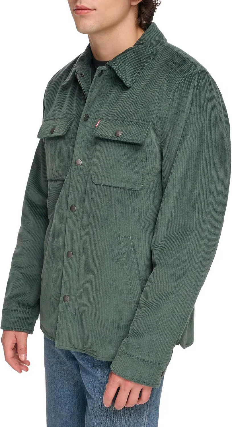 Мужская куртка-рубашка с флисовой подкладкой и капюшоном Levi's, Atlantis Corduroy — фото 3