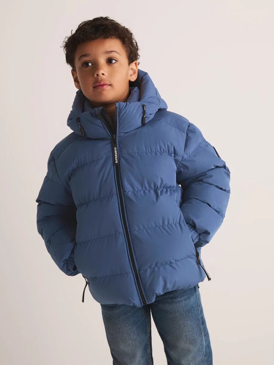 Зимняя куртка Superdry & Co, королевский синий цвет — фото 2