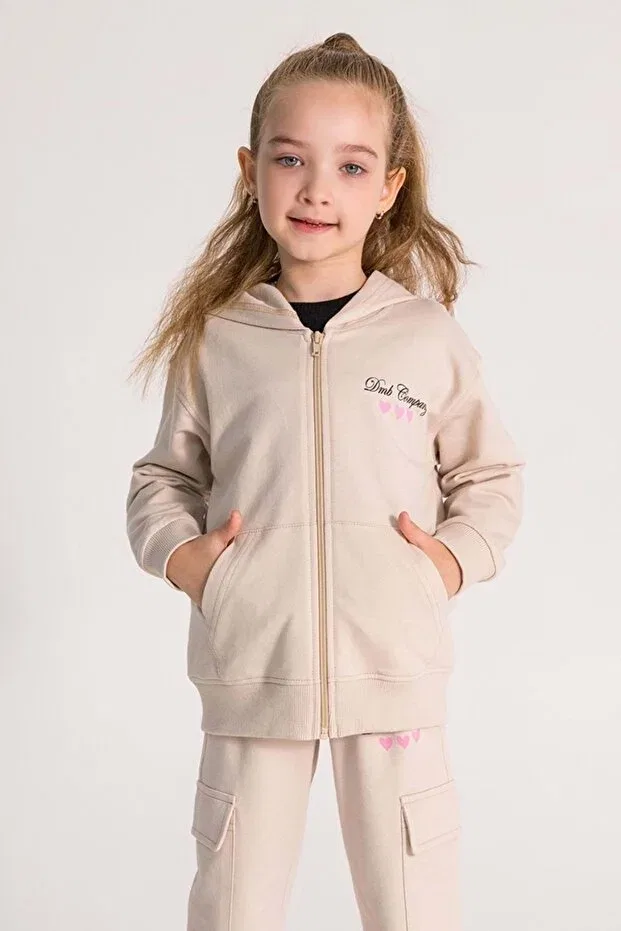 Детский кардиган для девочек с принтом Ww Waka Waka Kids Store, Beige