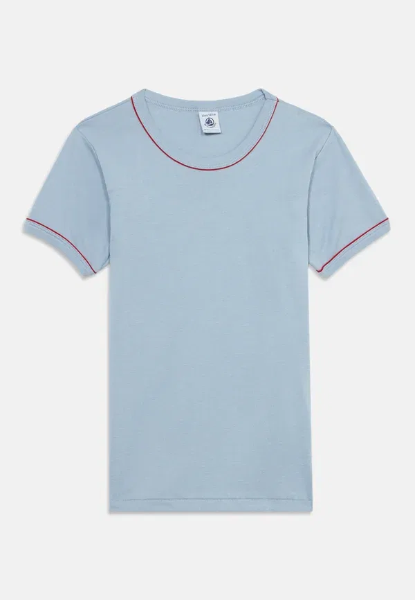 Футболка хлопковая Tee 3 pack Petit Bateau blue, white, red, белый/красный/синий — фото 3
