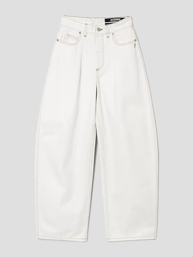 Джинсы широкие Ovalo JACQUEMUS, Ivory
