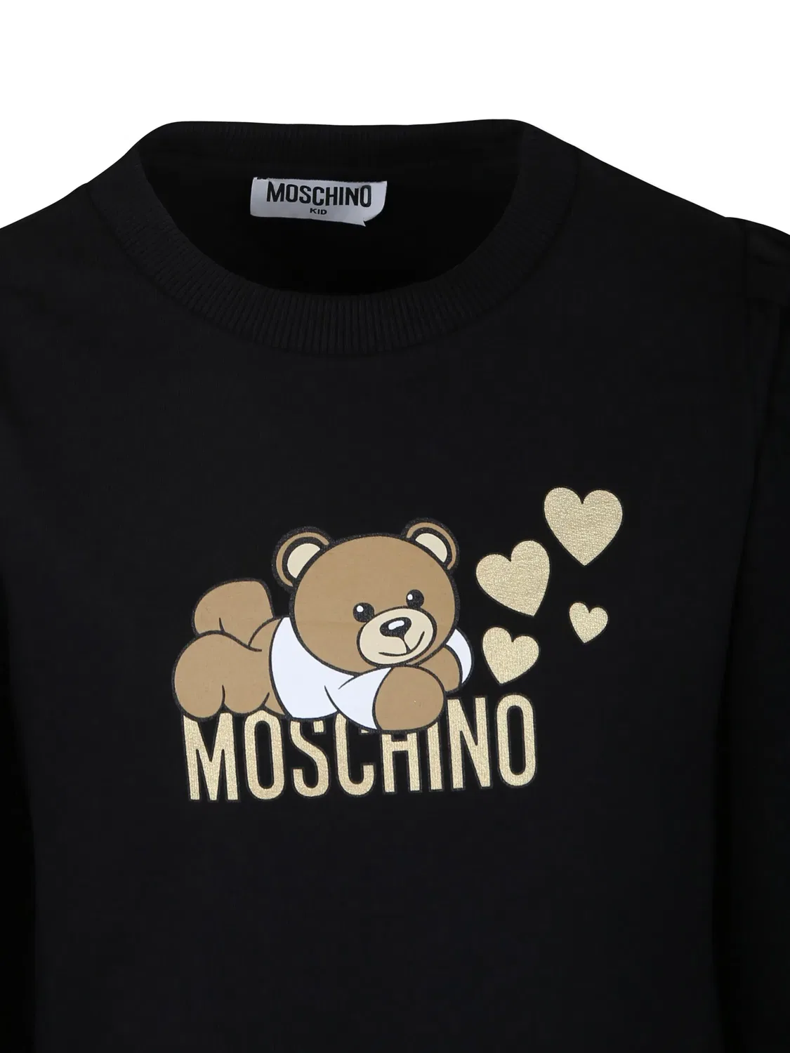 Платье с принтом Медвежонка Moschino, черный — фото 2