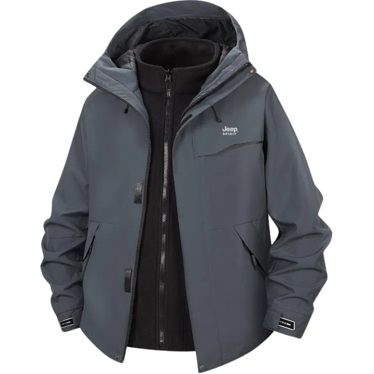 Детская ветровка 3-в-1 для походов JEEP SPIRIT Leisure Collection Hiking, Dark Gray